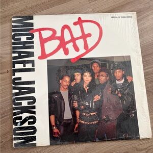 Vintage Michael Jackson "Bad" Vinyl Record 80’s Pop Collectibles Motown
